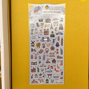 Travel Stickers Sheet x 3